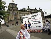 Bild: Protest von Umweltaktivisten.