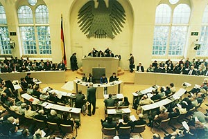 Fotografie: Blick in den Sitzungsaal