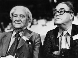 Carlo Schmid und Max Frisch 1977