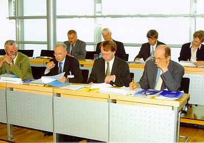 Heinz-Hermann Elting, Sekretariat des PetA des EP, Nino Gemelli, MdEP, Vors. des PetA des EP, Gerhard Grill, Jacob Söderman, Europäischer Bürgerbeauftragter