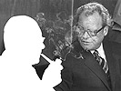 Bild: Unser Kandidat während einer SPD-Fraktionssitzung mit Bundeskanzler Willy Brandt 1972.