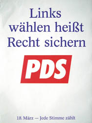 PDS-Plakat