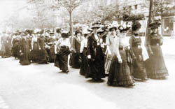 Internationaler Frauentag zur Einführung des Frauenwahlrechts, Berlin 1911.