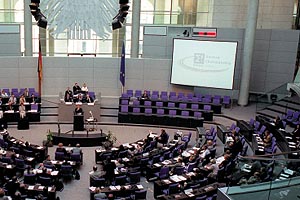 Die EUREKA-Konferenz tagte im Plenarsaal des Bundestages.
