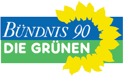 Das Logo von B'90/Die Grünen