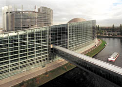 Das Europäische Parlament in Straßburg.