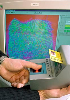 Scanner für Fingerabdrücke