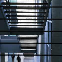 Die Treppen in den Häusern des Bundestages.