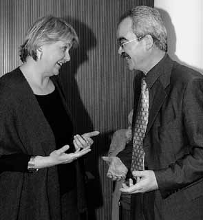 Marianne Birthler (links) mit dem Ausschussvorsitzenden Werner Kuhn (CDU/CSU).
