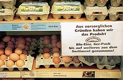 Bio-Produkte wurden aus den Regalen genommen.