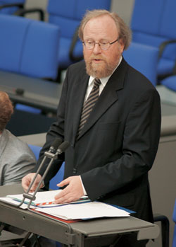 Der neue und alte Bundestagspräsident nach seiner Wahl