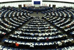 The plenary of the European Parliament in Strasbourg