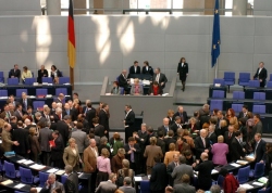 Members in the plenary chamber