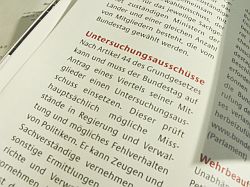 Brochure d?allemand parlementaire : commissions d'enquête.