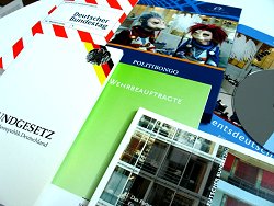 Publikationen der Öffentlickeitsarbeit des Deutschen Bundestages