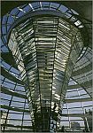 Postkarte: Trichter der Bundestagskuppel