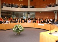 Abschlussdiskussion im Europasaal des Deutschen Bundestages