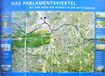 Plakat: Parlamentsviertel mit Band des Bundes