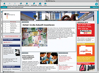 Screenshot: www.bundesregierung.de
