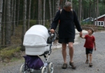 Foto: Harald Terpe mit Familie auf Bornholm