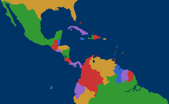 Map of Central America