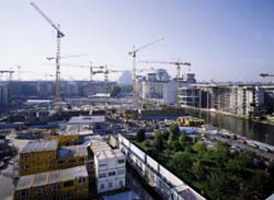 Baustelle im Berliner Parlamentsviertel.