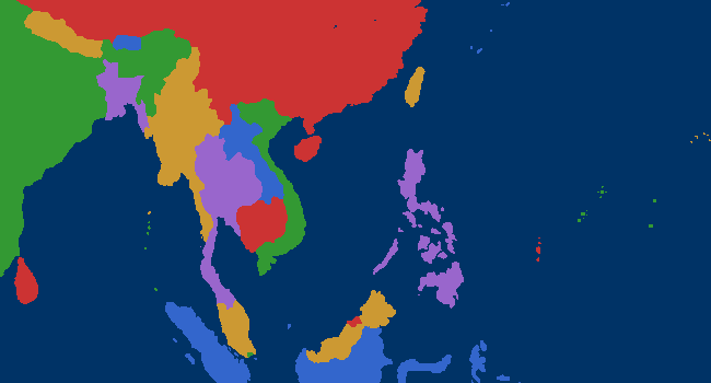 Map of South East Asia