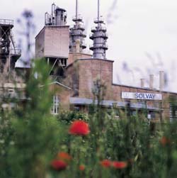 Fabrikanlage in Sachsen-Anhalt.