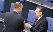 Bild: Friedrich Merz und Gerhard Schröder