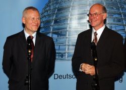 Bundestagspräsident Norbert Lammert (re) und der Marschall des Sejms, Marek Jurek, (li)