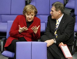 Angela Merkel und Michael Glos