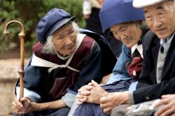Alte Menschen in China