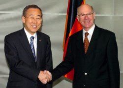 Dr. Norbert Lammert (rechts) und Ban Ki Moon