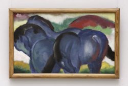 Öl-Bild "Die kleinen blauen Pferde" (1912) von Franz Marc