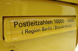Briefkasten für den Bereich Berlin-Brandenburg