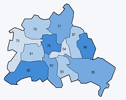Wahlkreiskarte Berlin