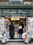 Zeitungskiosk in Paris.