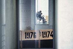 Reste der Berliner Mauer im Marie-Elisabeth-Lüders-Haus des Deutschen Bundestages