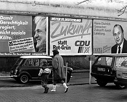 Bundestagswahl 1987 - Wahlplakate, Klick vergrößert Bild
