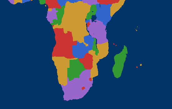 Map of Southern Africa