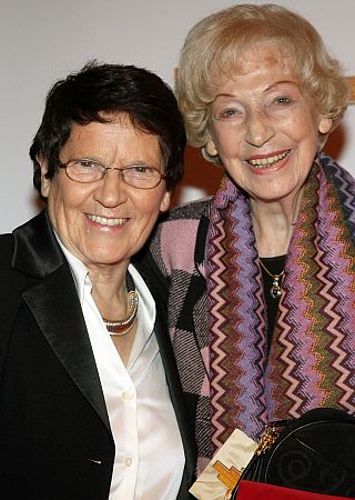 Die ehemaligen Bundestagspräsidentinnen Rita Süssmuth (l.) und Annemarie Renger