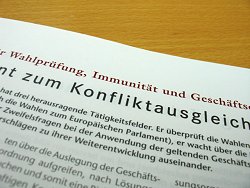 Ausschuss für Wahlprüfung, Immunität und Geschäftsordnung