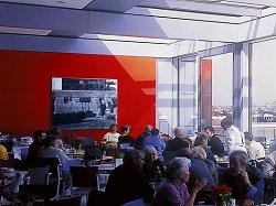 Zeichnung/Collage "Reichstag" im Dachgartenrestaurant des Reichstagsgebäudes