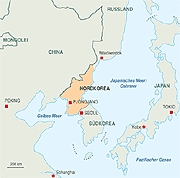 Korea-Karte