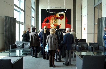 Während einer Kunst- und Architekturführungen
