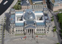 Le bâtiment du Reichstag.