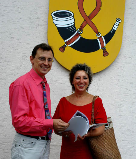 Sommertour in Sommerfarben - Renate Gradistanac zu Gast bei Martin Buchwald in Neuweiler. Privatbild