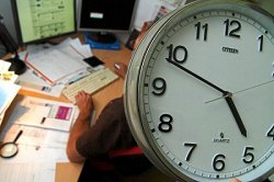 Uhr in einem Büro, Klick vergrößert Bild