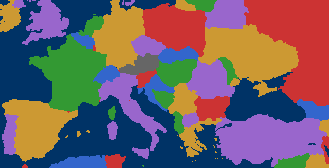 Map of Southern Europe