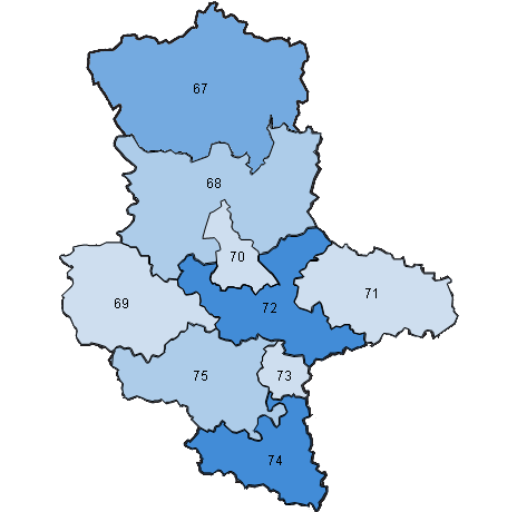 Wahlkreise in Sachsen-Anhalt